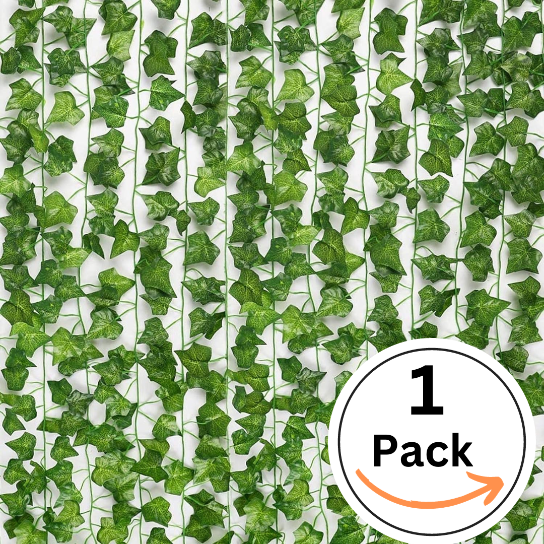Artificial Ivy Garland Fake Hanging Vines for Wall Bedroom Decoration Pack of 1 6 12