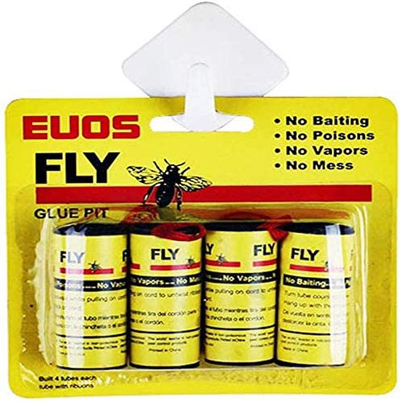 32 PCS Sticky Fly Ribbons, Fly Trap, Fly Catcher Ribbon, Fly Paper Ribbon,  Fly Paper Strips, Fly Paper Strips, Fly Catcher Trap 
