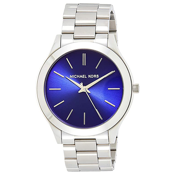 MICHAEL KORS Blue Dial Silver Stainless 