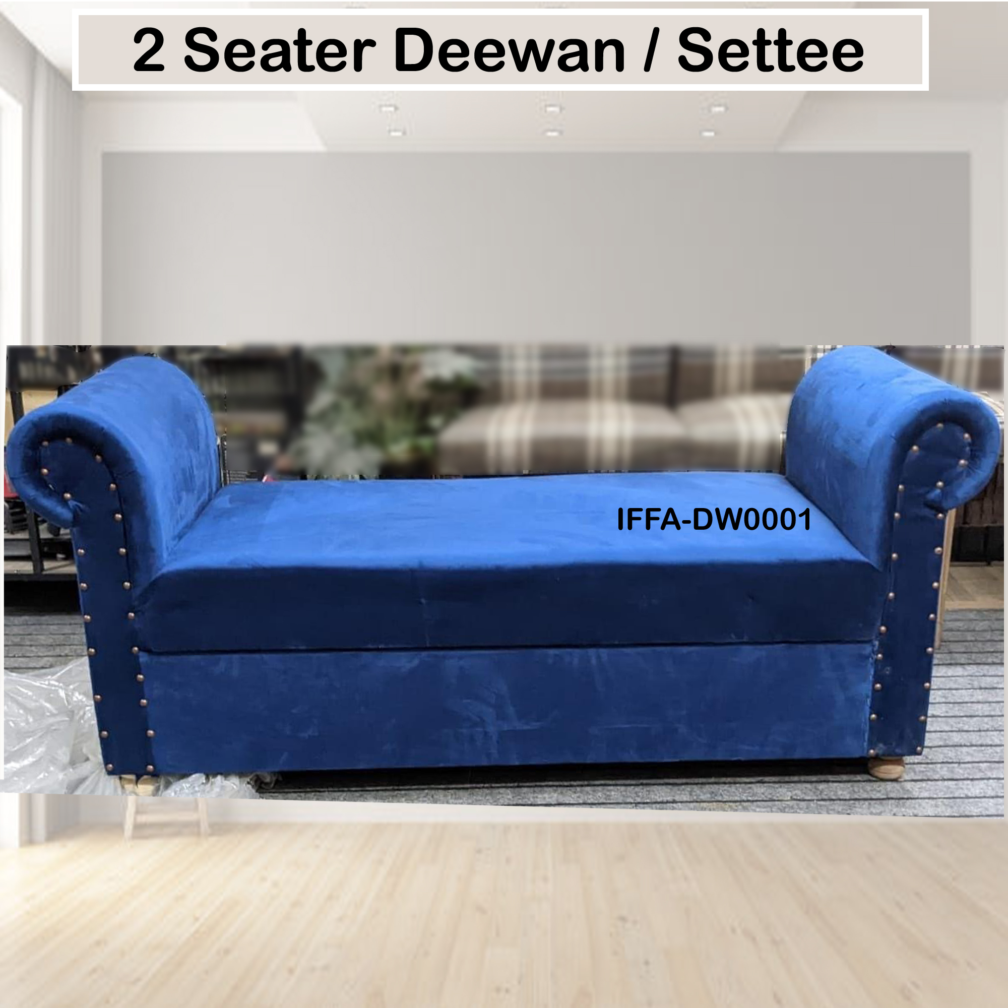 Two seater store diwan sofa