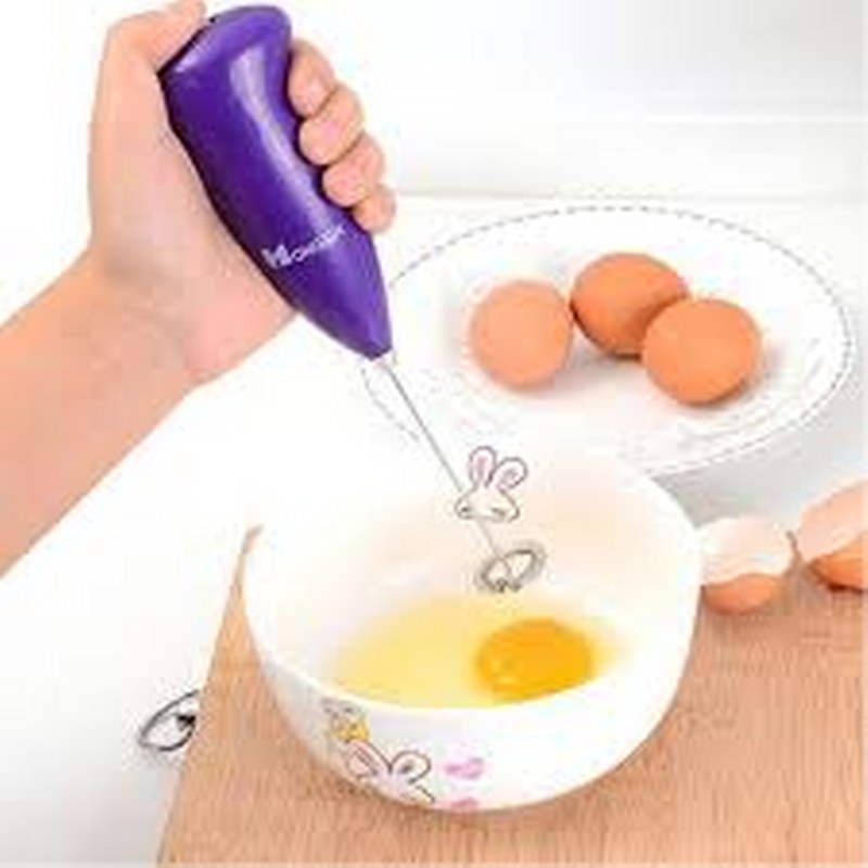 1pc White Multifunctional Electric Egg Beater, Handheld Milk Frother Coffee  Mixer, Kitchen Tool