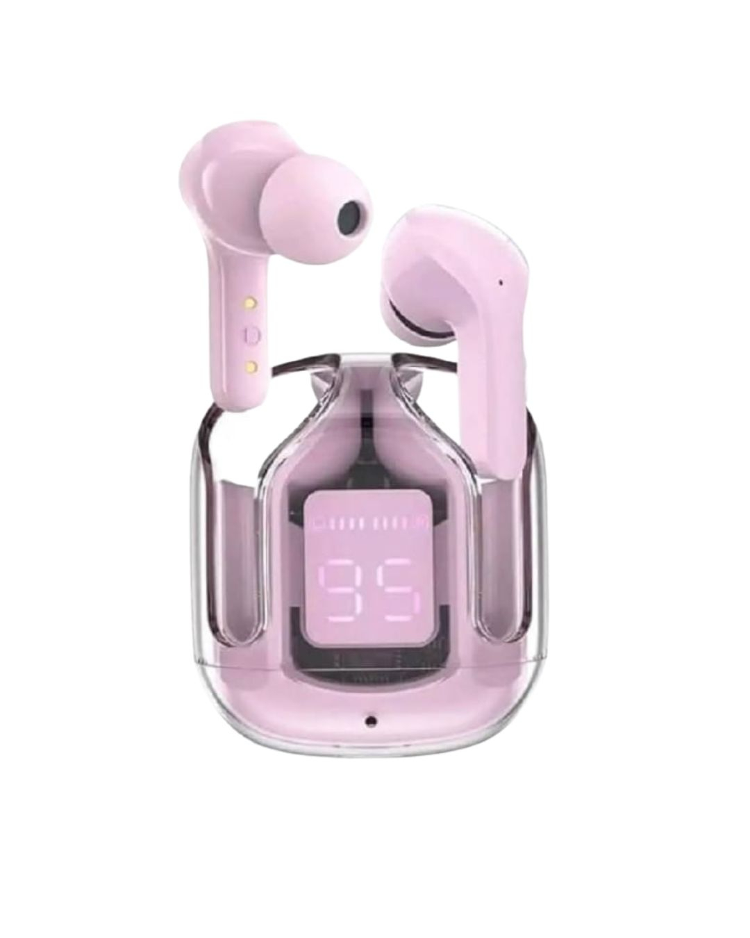 Air 31 TWS Wireless Earbuds – Original Transparent Crystal Design – Bluetooth 5.3 Hi-Fi Sound, Smart Touch Control Gaming Buds with Mic – Latest Edition for All Android & Smartphones