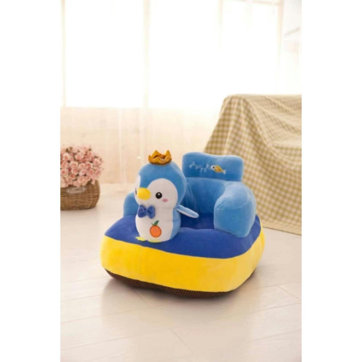 Baby's Cute Cartoon Plush Toys Support Chair Infant Learning To Sit Removable & Washable Baby Soft Seats Sofa