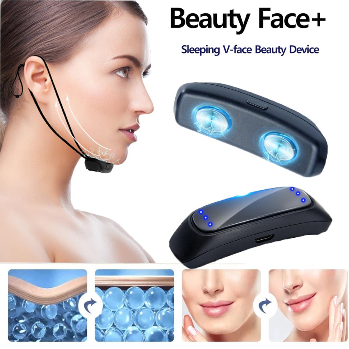 Electric V Face Lifting Machine, Intelligent Face Lift Instrument V Face  Shaping Massager Chin V Line Up Lift Belt Face Lifting Artifact for Double