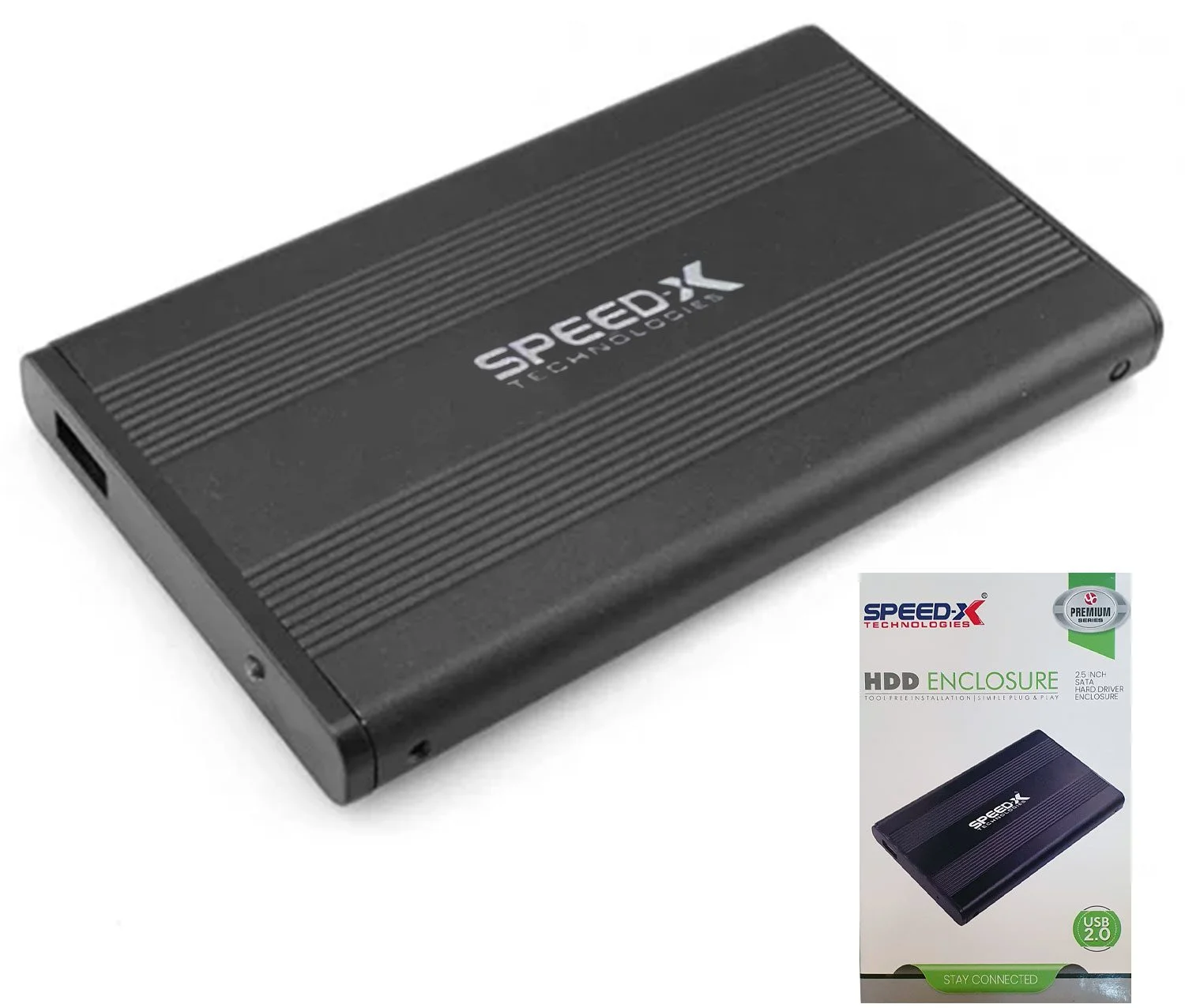 Speed-x Hard Disk Hdd 2.5 Inch Case 2.0 Metal Body (ONLY CASE)