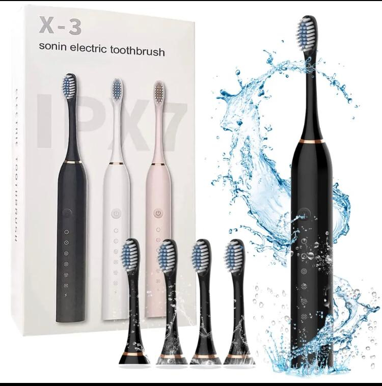 5/6 Modes Electric Toothbrushes for Adults Kids | Smart Timer Rechargeable Whitening Toothbrush IPX7 Waterproof | Tooth brush holder , Small portable brush holders