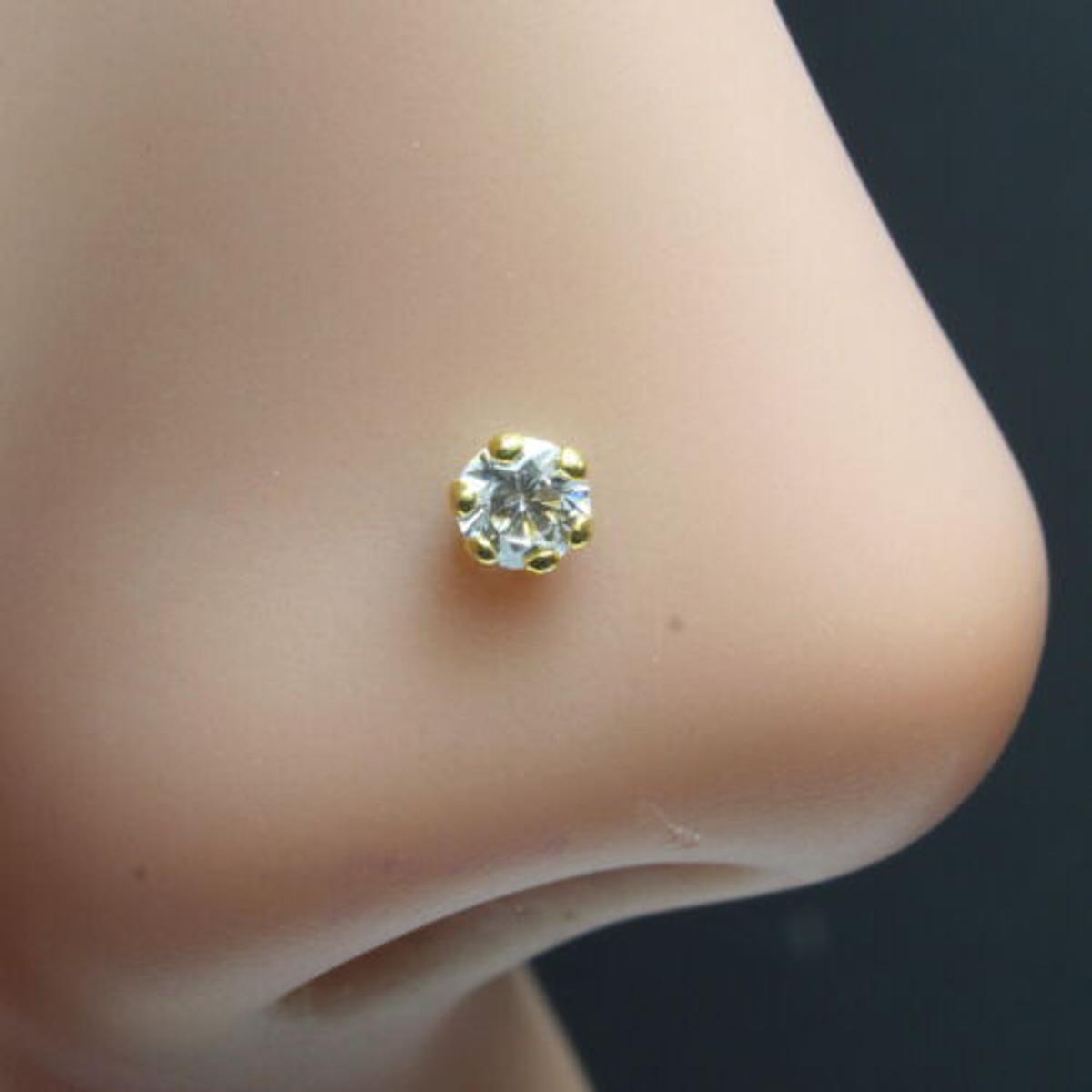 Damas diamond deals nose pin