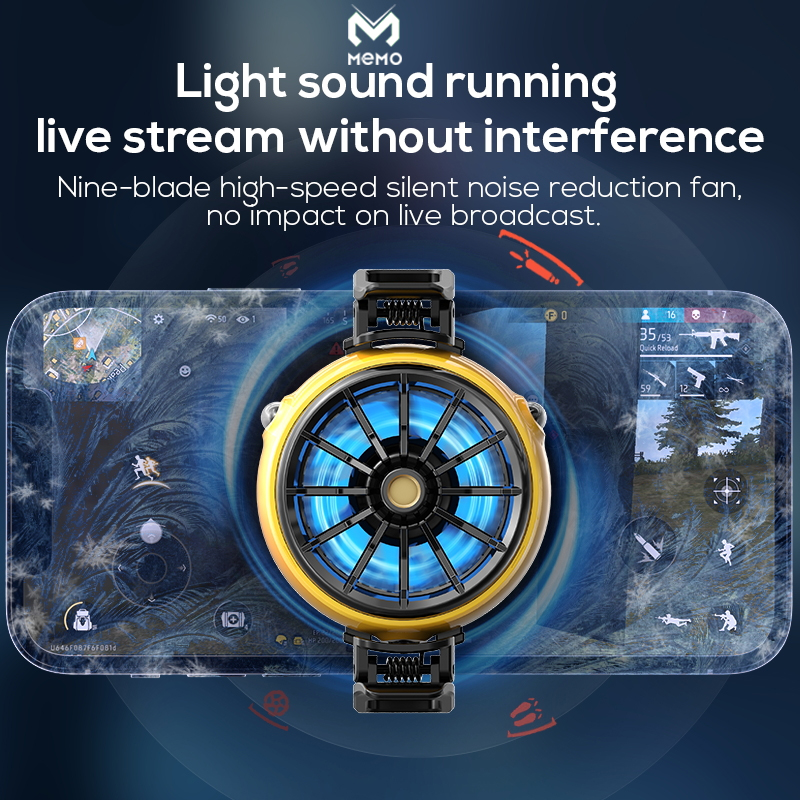 MEMO DLA6 Mobile Phone Radiator Phone Cooling Fan Case Cold Wind Handle