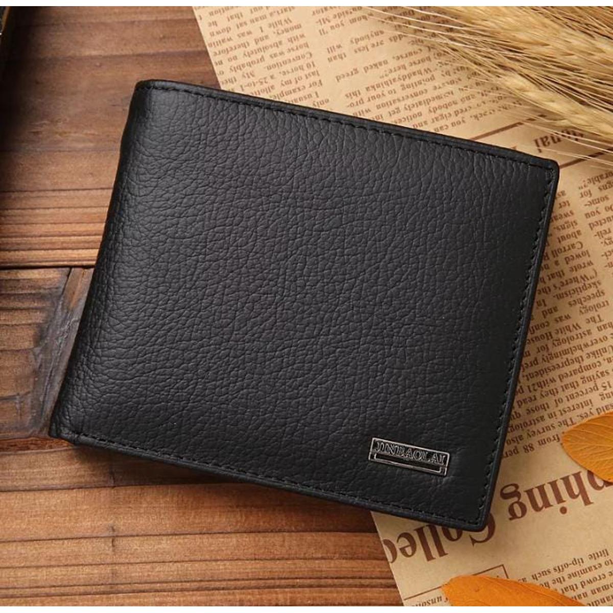Genuine Leather Wallet for men/WOMEN- Stylish leather Wallet 6 Card holder WITH CNIC POCKET  Pockets 2 CASH  POCKETS AND 1 COIN POCKET Pure SHEEP Leather Decent Smart and Long lasting