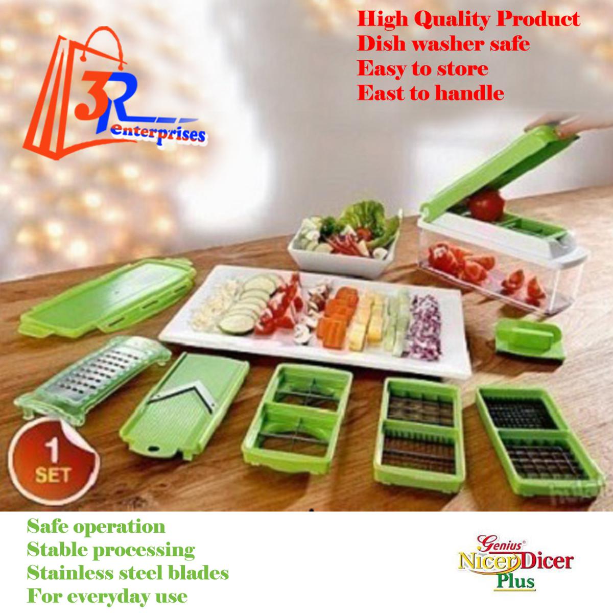 SPEEDY CHOPPER 12 PIECES NICER DICER PLUS FRUIT AND VEGETABLE