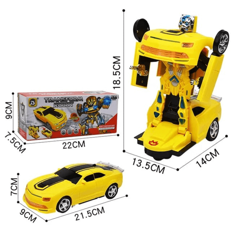 2 in 1 Transformer Police Robot Toy Car with light and sound