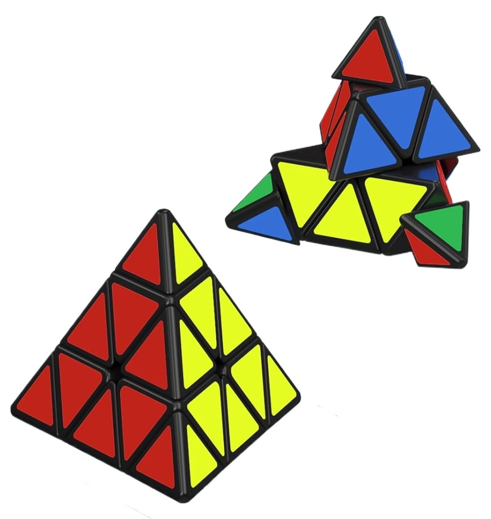 Pyramid Cube Roxenda 3x3x3 Pyramid Speed Cube Triangle Magic Cube ...