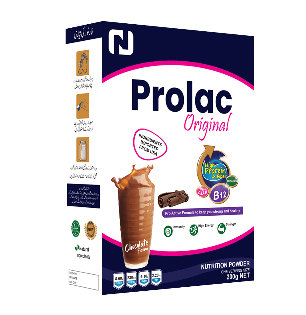 Prolac Nutritional Supplement Powder for Adult Chocolate flavor with chocomalt Kids Drink 200gm (Bundle of 2)