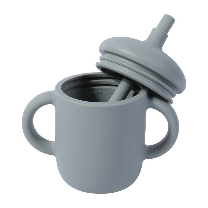 Toddler Cup Silicone Training Sippy With Straw Spill Proof Yellow 通販 激安