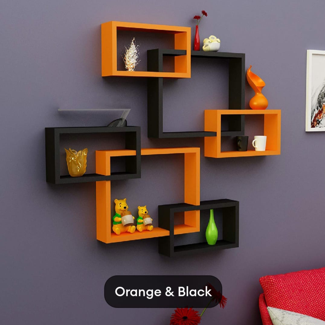 Wall Decor Racks Wall mounted Wooden piece decoration shelves racks wall decor home ...