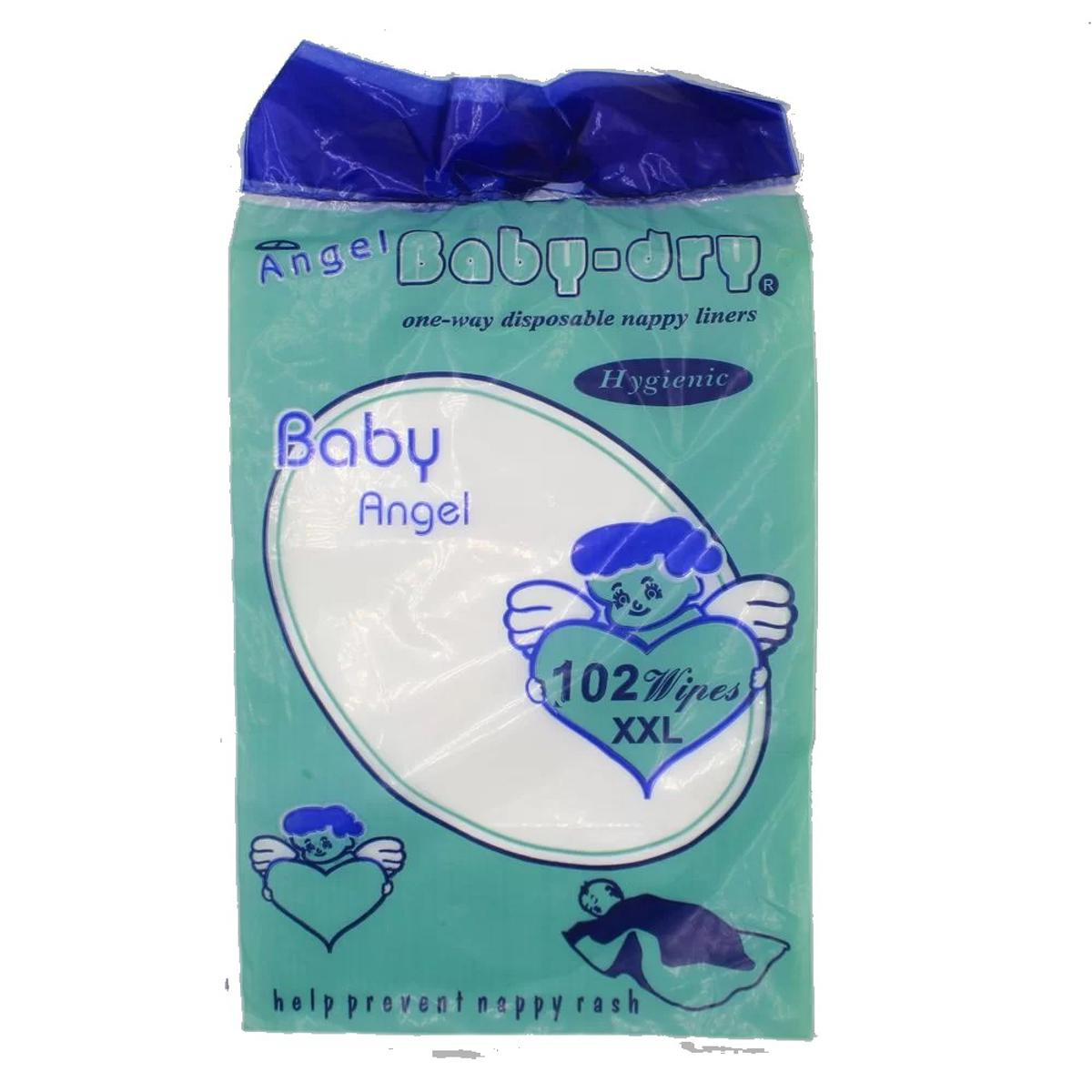 Angel Baby-Dry 102 Sheets XXL Size Baby Disposable Diapers Nappy liner  – Cloth Diaper Nappy Liners