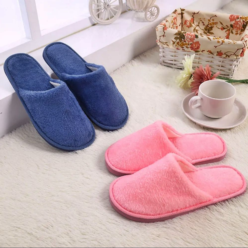 Slippers for home Push Soft Cotton Slippers women Hotel Travel Slipper Hospitality Footwear Slides For Bedroom