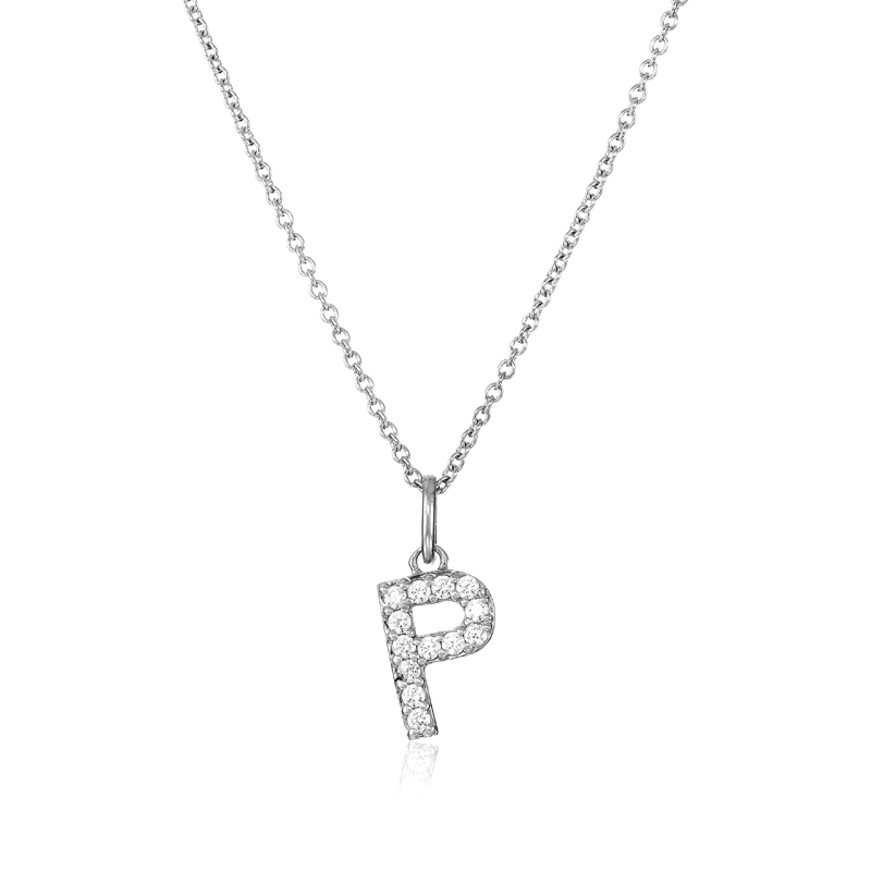 Silver Stainless Steel Alphabet Necklace/Locket/Pendants for Girls & Women with Chain - A to Z Your Name Alphabets