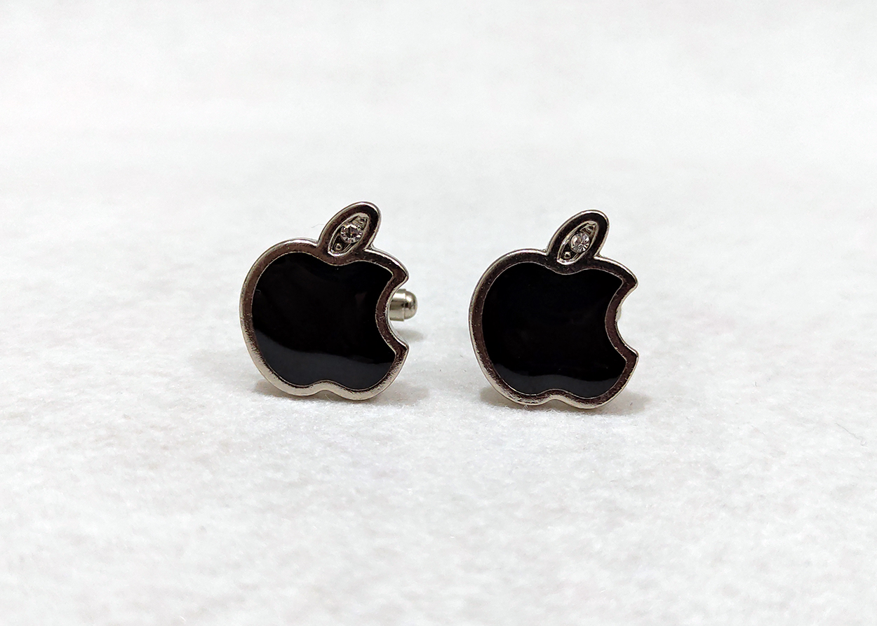 Black Metal Cufflinks for Men