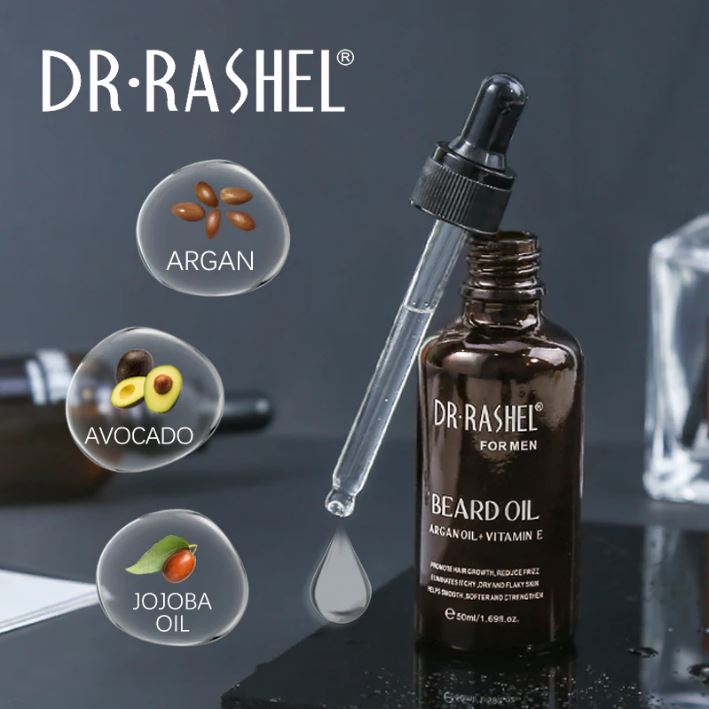 DR.Rashel Argan Beard Hair Growth Oil For Men DRL- 1409
