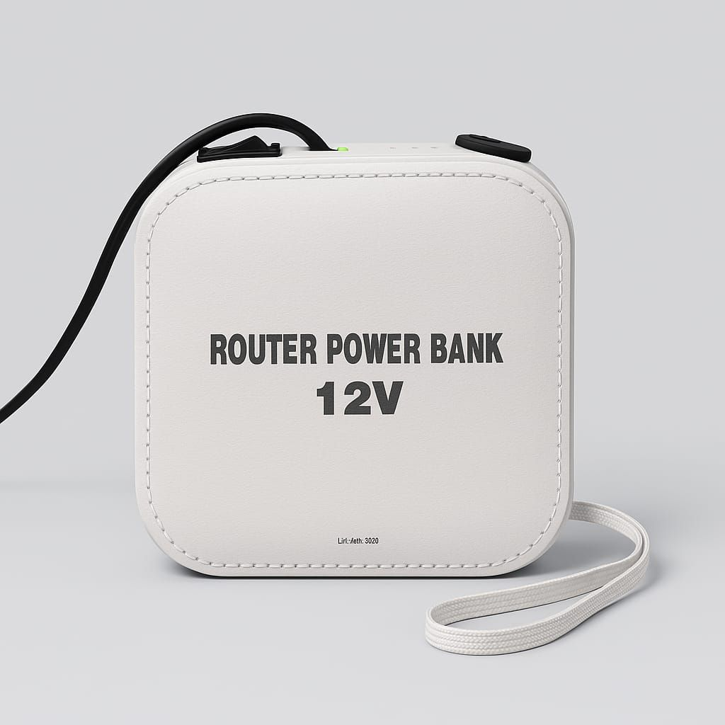 WiFi Router Power Bank 10000mAh 12V Internet Backup UPS 4 to 5 Hours Battery Lithium Automatic Switching Power Backup for Modem Router Load Shedding Solution price in Pakistan