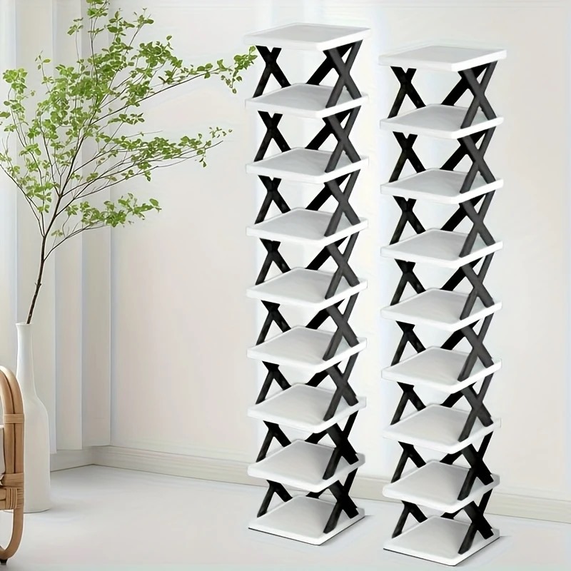 YES TO DECOR  Multi-Layer Versatile Shoe Organizer Rack – Stackable & Space-Saving Organizer for Shoes, Kitchen, Bedroom, Lounge & Closet – Durable & Portable Storage Shelf, Easy Assembly, Ideal for Home & Office.