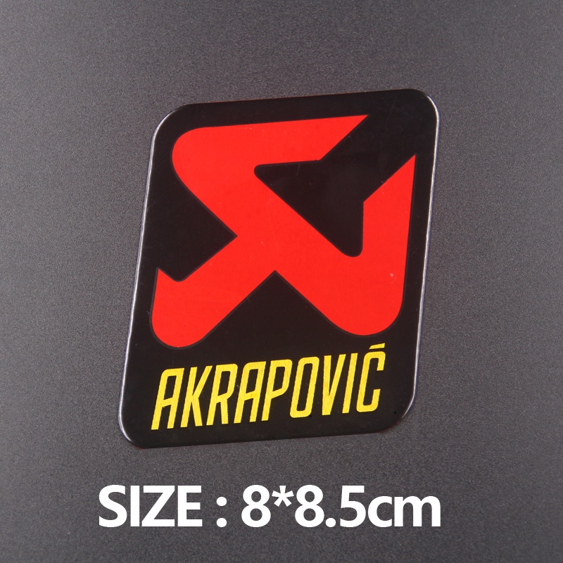 Yoshimura Muffler Decal Heat Resistant 3D Aluminium Akrapovic Emblem For Motorcycle Exhaust Pipe