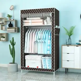 Folding Storage Fabric Wardrobe Easy To Installation Assemble