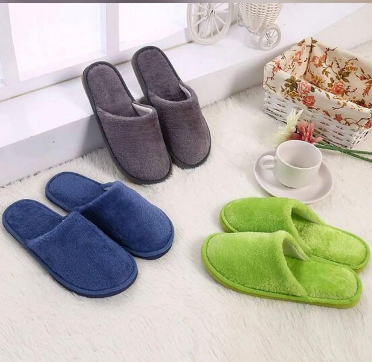 Soft Indoor Hotel Slippers | Comfortable Washable Home Slippers for Men & Women  Non-Slip Plush Home Slippers | Lightweight Indoor Hotel Quality Slippers  Cozy Terry Fabric Slippers | Unisex Indoor Anti-Slip Comfortable Footwear
