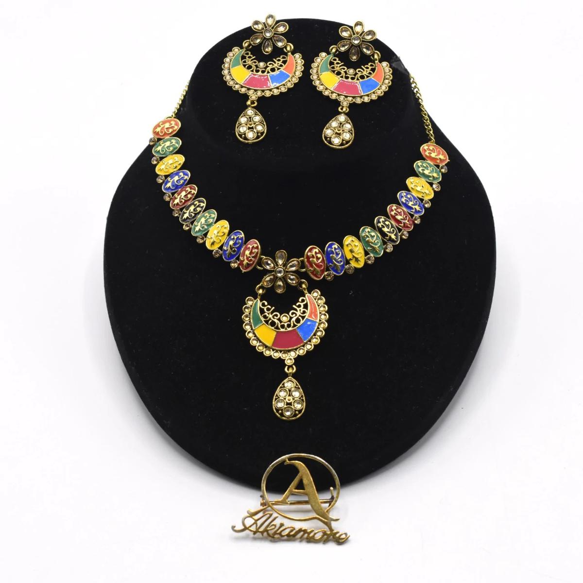 pearl golden Jewelry Sets Necklace and Earrings jtfrpda7i-1