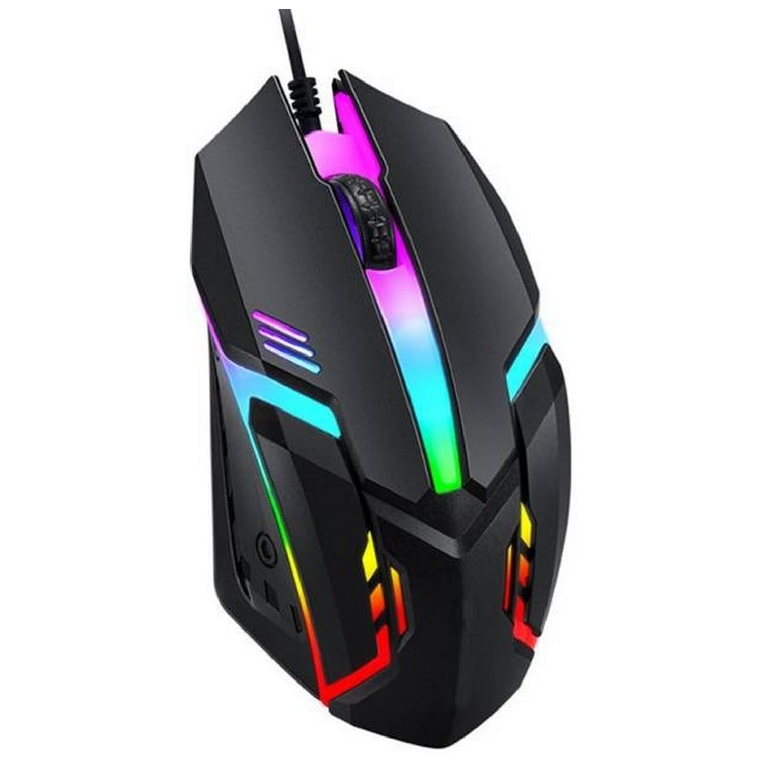 Wired Gaming Mouse 7 LED RGB Optical Precision Mouse For PC and Laptop Responsive Optical Tracking For Precise Control
