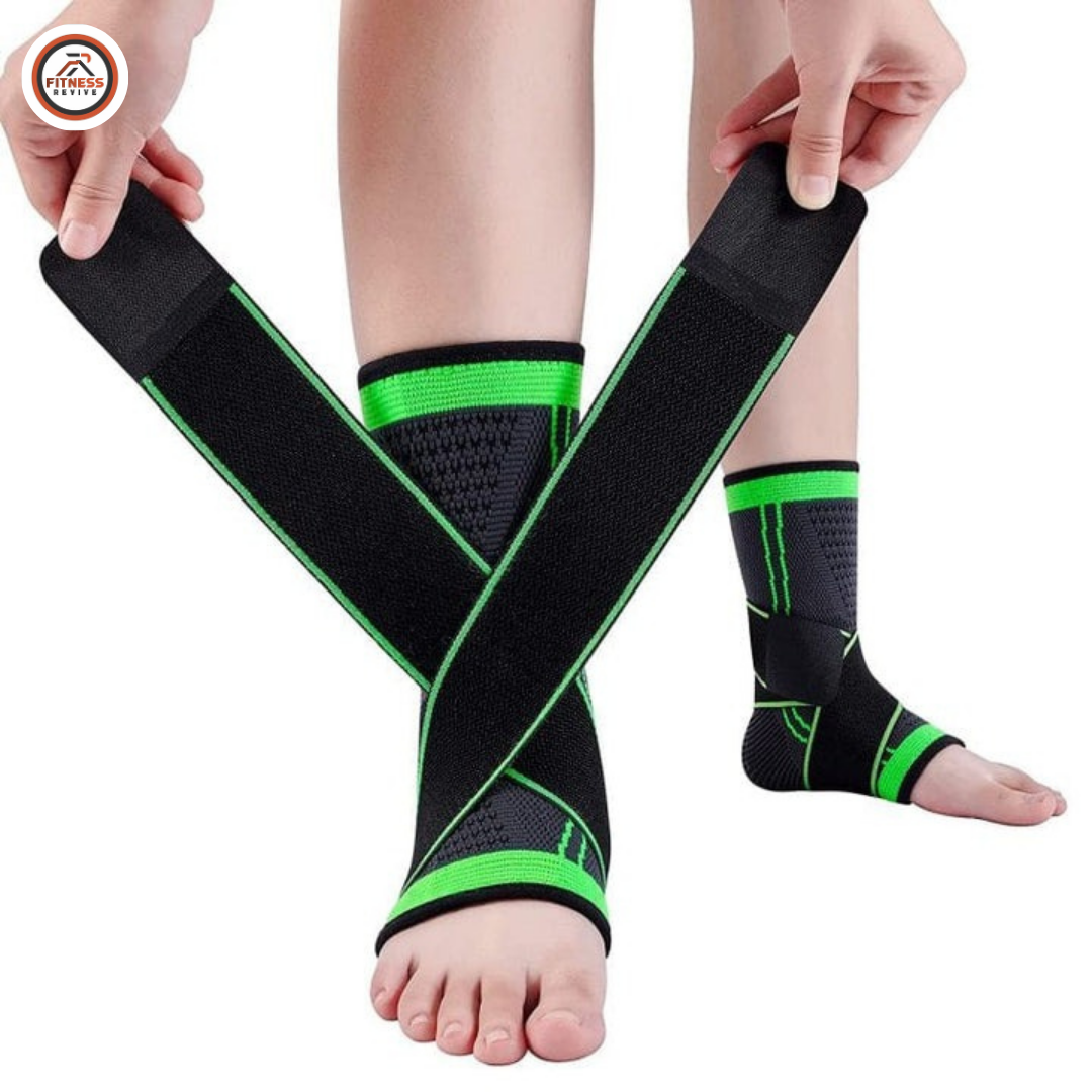 Ankle Support Sleeve – Elastic Compression Brace for Ankle Sprain, Joint Stability & Sports Protection | Breathable Anti-Slip Ankle Guard for Running, Football & Gym | Men & Women