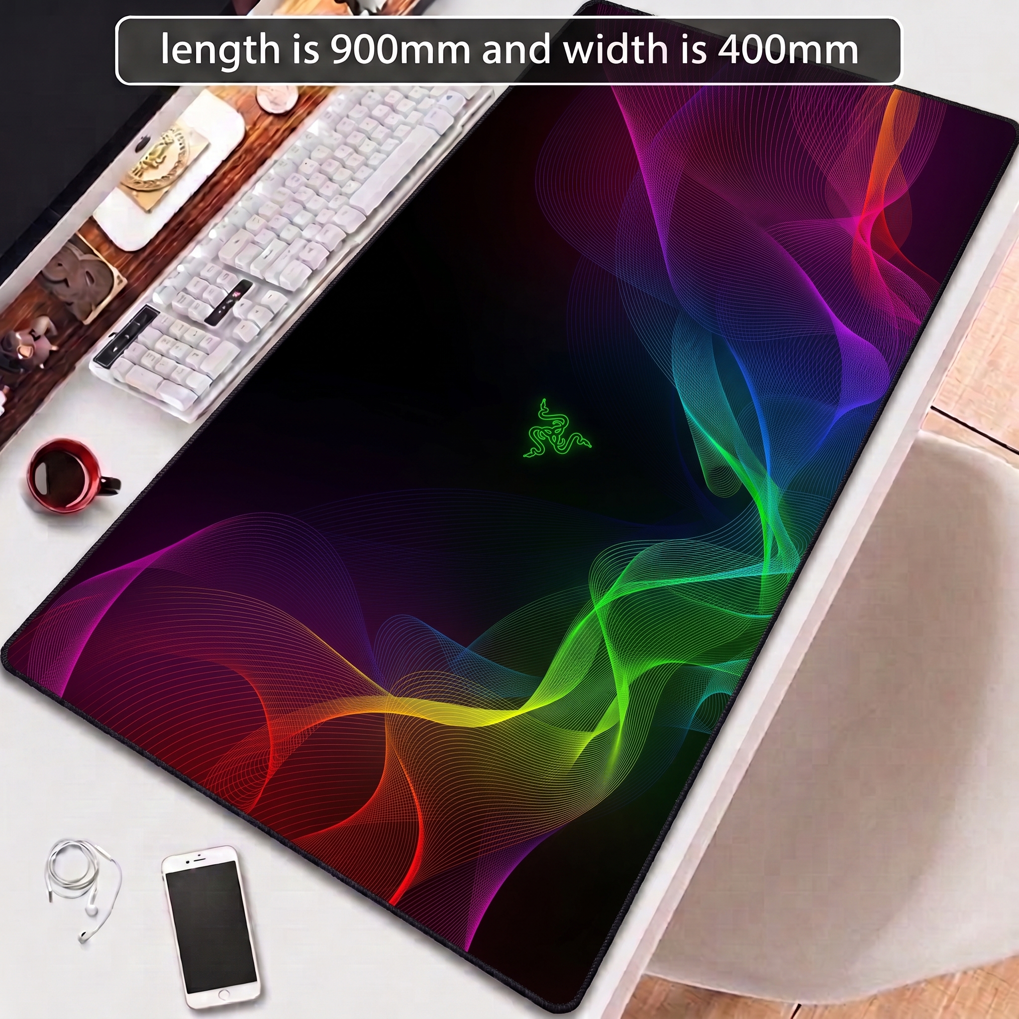 SIXZO S826 Gaming Mouse Pad Small Medium Large XL XXL with 3mm thickness for Gaming and office Desk Mouse Mat Pad
