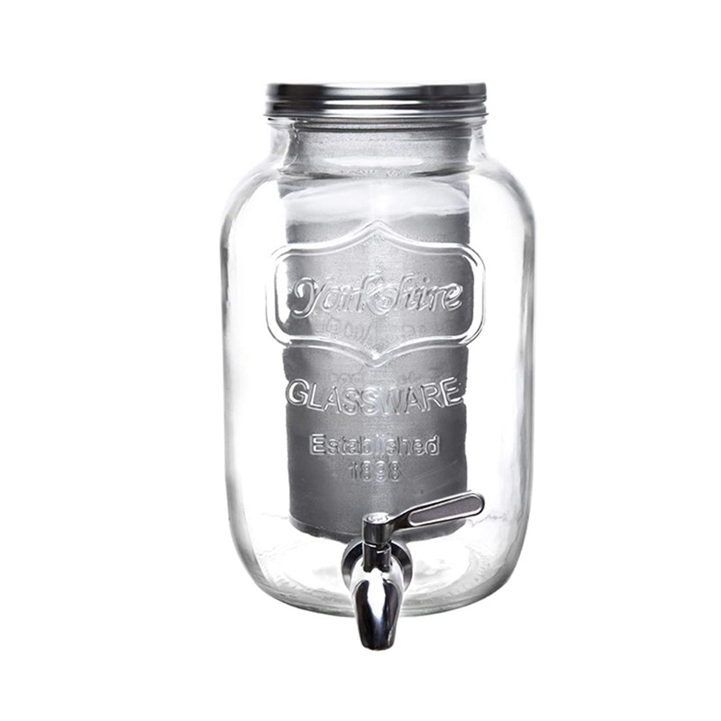 Glass Jar With Stainless Steel Spigot – Glass Designs