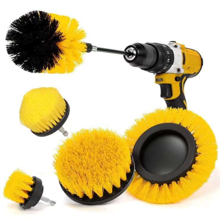 5Pcs 3Pcs Electric DrillBrush Kit Power Scrubber Brush For Carpet Bathroom Surface Tub Shower