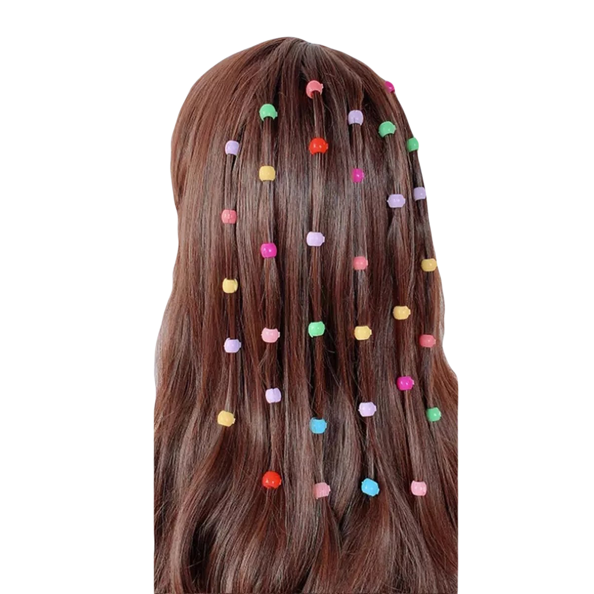 40 PCS Baby Girls Cute Candy Colors Plastic Hairpins Mini Hair Clips Hair Braids Maker Beads Headwear Hair Accessories