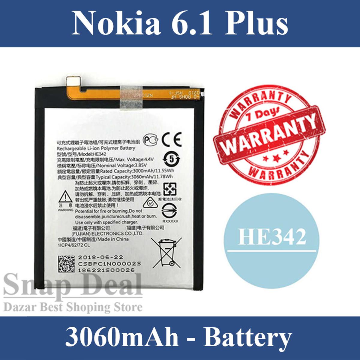 nokia 6.1 plus ki battery