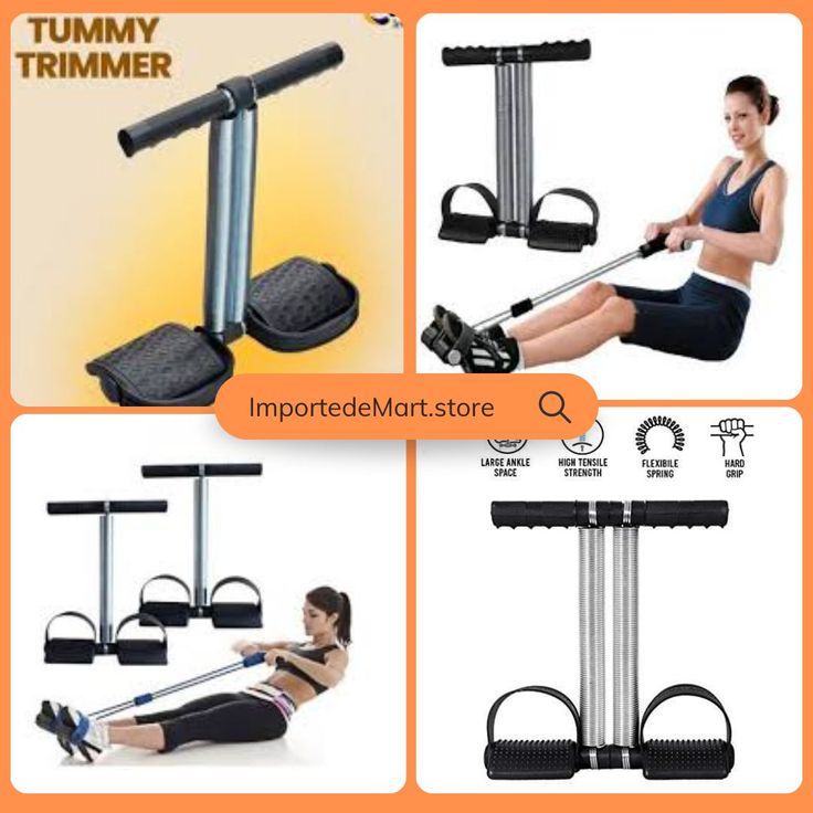 Pull Reducer Resistance Training Bands Tmmy Trimmer Bally Fat Burner Body Exerciser Weight Loss Home Gym Home Workout Arm Muscle Builder Double Pull Rope Body Trimmer Pedal Exerciser Yoga Crossfit Exercise Arm Exercise Tummy Body Building Training Unisex