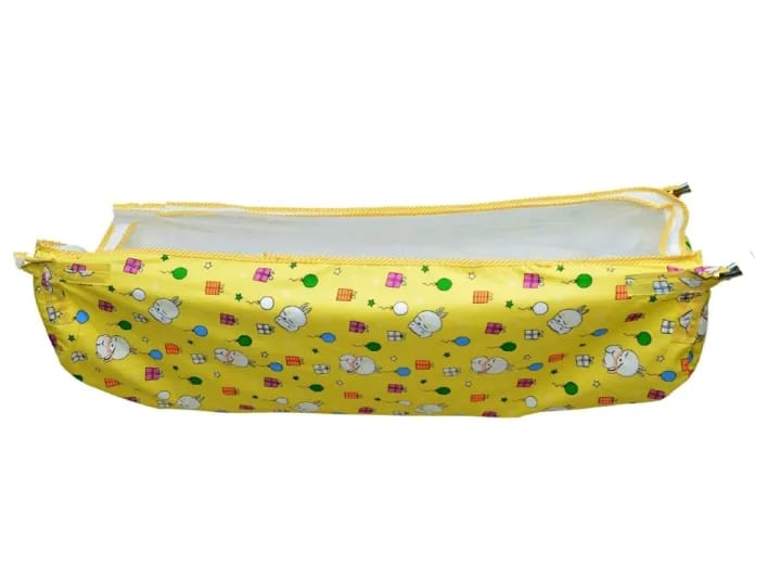 Baby Cradle Cover with Mosquito Net In Multicolor