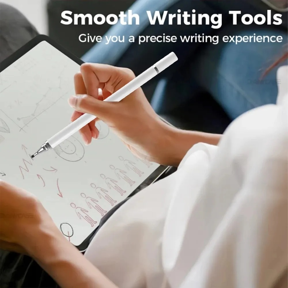 2 In 1 Stylus Pen For Mobile Phone Tablet Drawing Capacitive Pencil Universal Touch Screen Pen for iPad Android Tablet