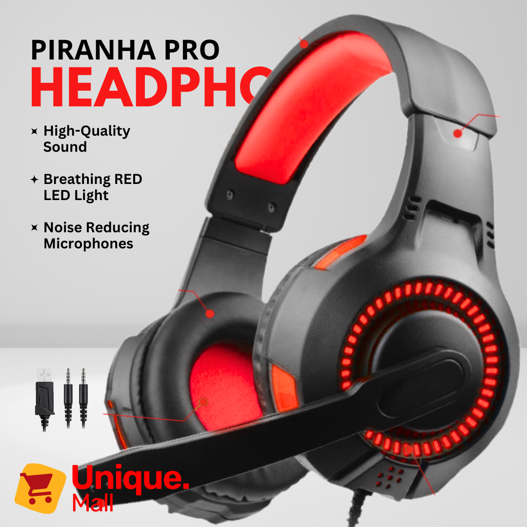 RGB Gaming Headset A-26 3.5mm Jack + USB Over Ear Headphones with Noise Cancelling Mic Deep Bass Stereo Sound Vibrant LED Light Multi-Color Red Green Blue Available for PC Laptop Desktop Gaming Console Setup Accessories – Unique Mall