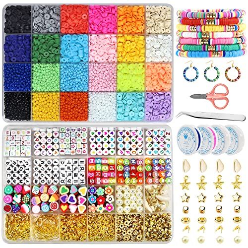 1 Box Clay 280 Beats for Jewelry Making Accessories  DIY Bracelets Necklace Earring Craft Kits-bracelets beads kit -DIY Bracelet Kit-
