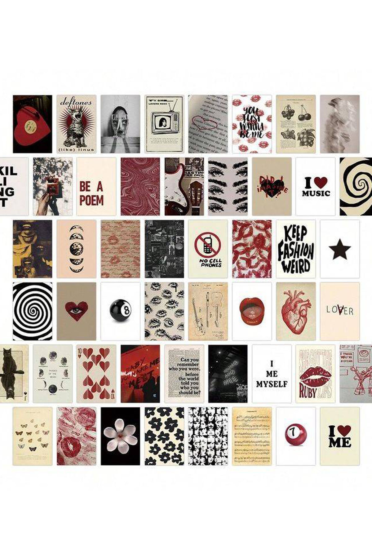 SPECIAL GIRL STYLE  Poloriod 4x6 inches VINTAGE AESTHETIC WALL POSTERS for wall bedroom deco.( Digital HD Printing with Premium Ink)