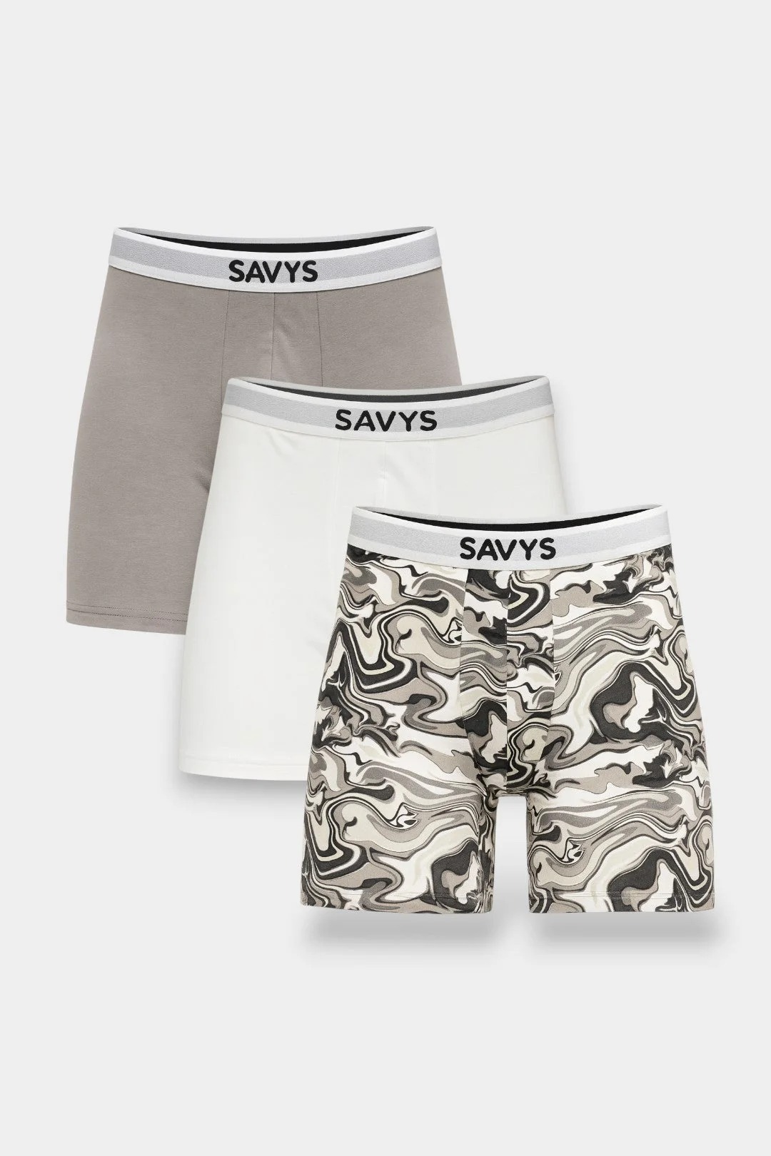 Savys - Men Long Leg Boxers  - Underwear For Boy - Super Soft Breathable Fabric - Undergarments - Perfect Blend Of softness & stretch - Underwear For Mens - Moisture Wicking & Body Adaptive Fit - For All Day Comfort