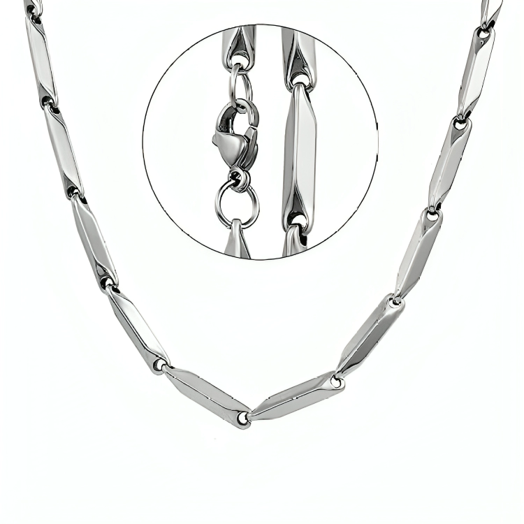 New Style Silver Delicate Chain Necklace for Men and Women Chawal Chain Girls and Boys