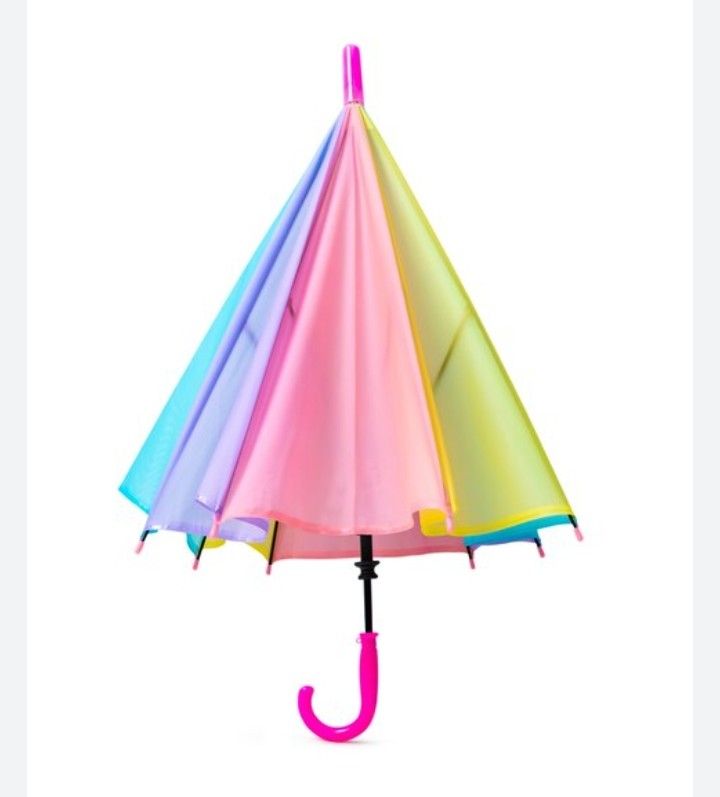 Children'S Multi Colours Rainbow Umbrella 22 Children'S Multi Colours Rainbow Umbrella