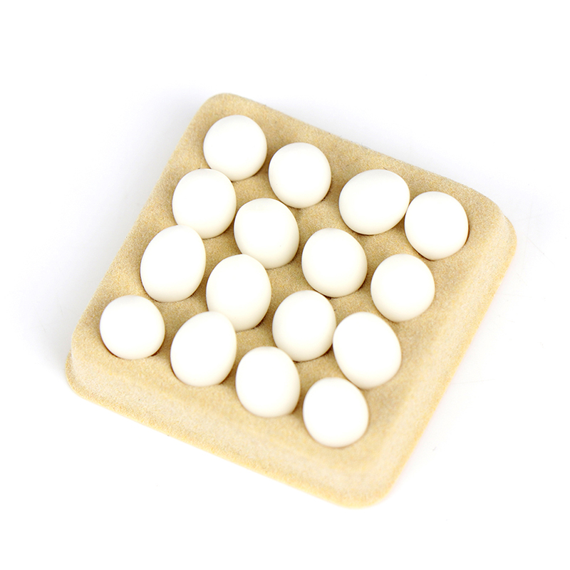 1:12 Dollhouse Miniature Eggs Kitchen Food Model (Tray+16Pcs Eggs ...