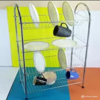 Stainless steel crockery stand 3 layers - 3 Layer Stainless Steel ...
