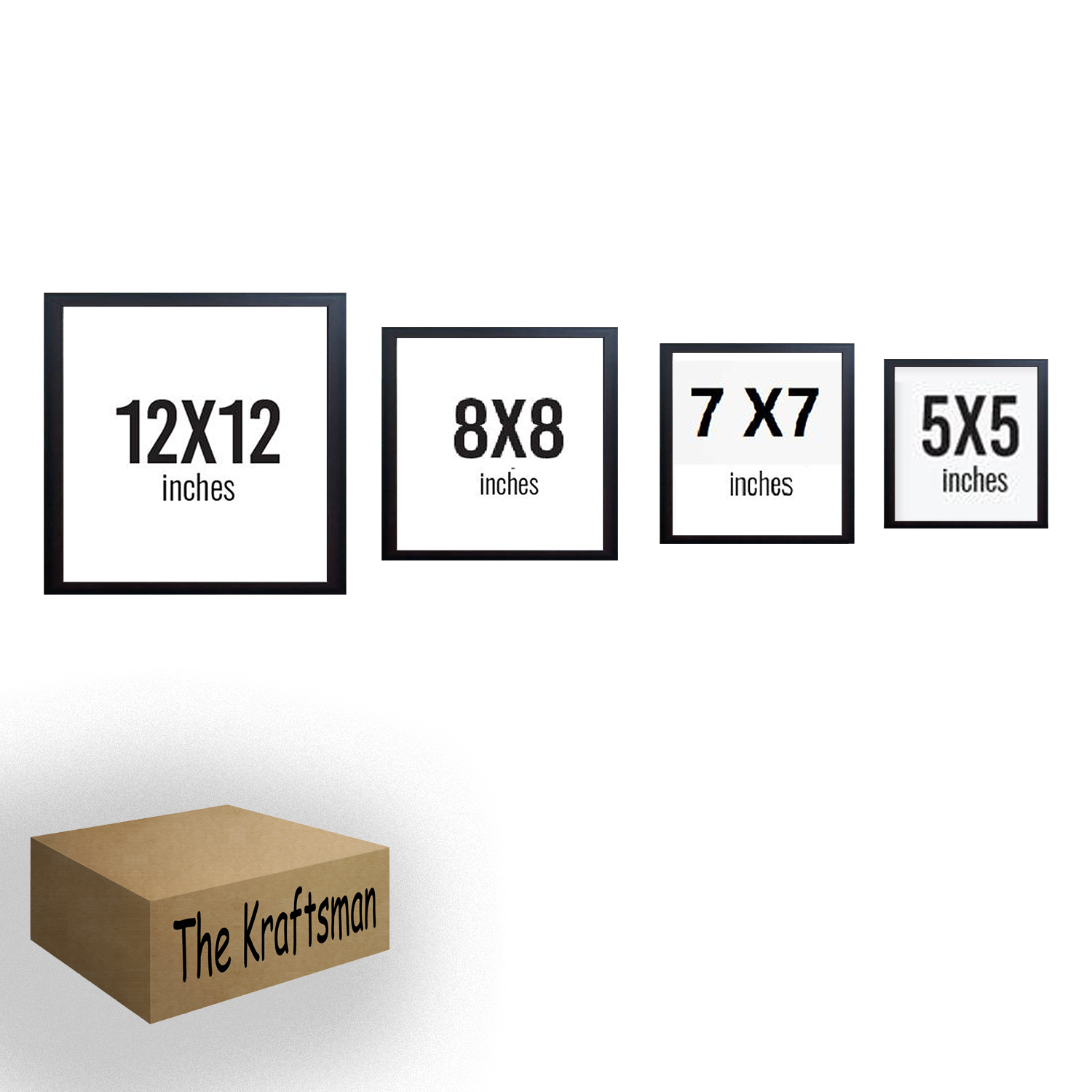 Frames with Prints, Square - Glass front with FREE PRINT Black, Customized Photo Gallery, Wall Decor, Wall Hangings, Home Decoration, photo frames online Pakistan, Picture Gallery for Living Room Study Room