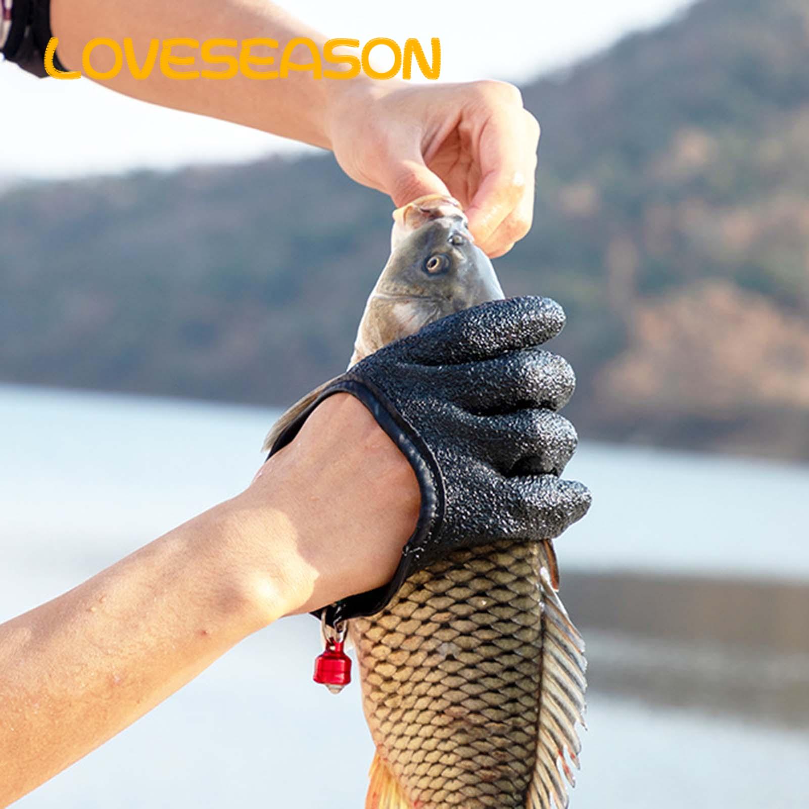 Loveseason Fishing Gloves Waterproof Handling Fish Fillet Gloves
